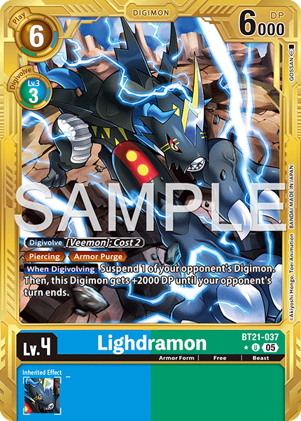 BT21-037, UC, Lighdramon (AD1 Gold Reprint)