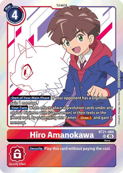 BT21-080, SR, Hiro Amanokawa