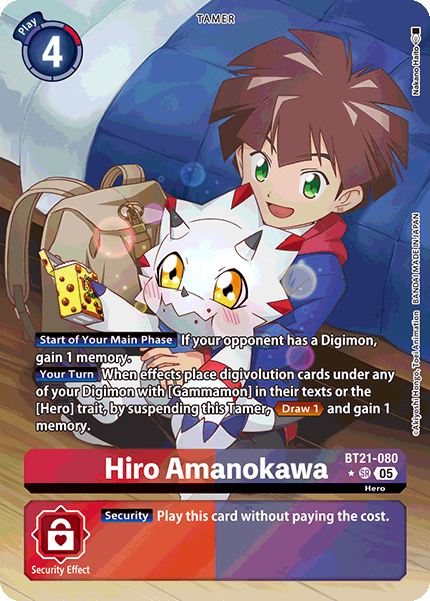 BT21-080, SR, Hiro Amanokawa (Alternate Art)