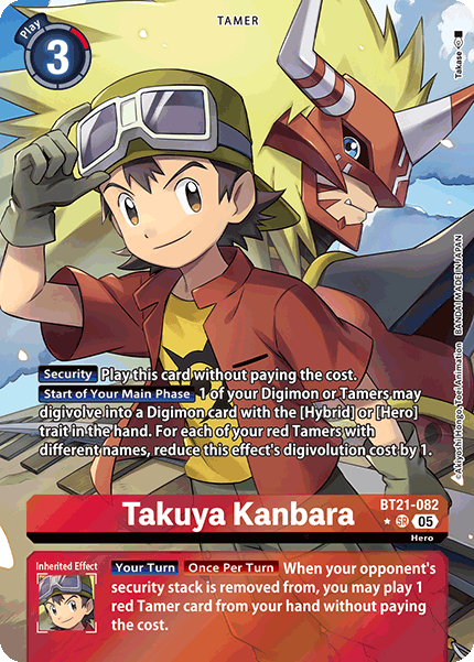 BT21-082, SR, Takuya Kanbara (Alternate Art)