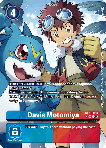 BT21-085, SR, Davis Motomiya (Alternate Art)