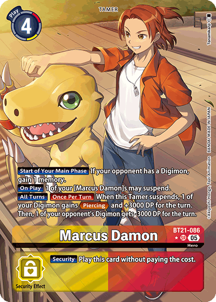 BT21-086, SR, Marcus Damon (Alternate Art)
