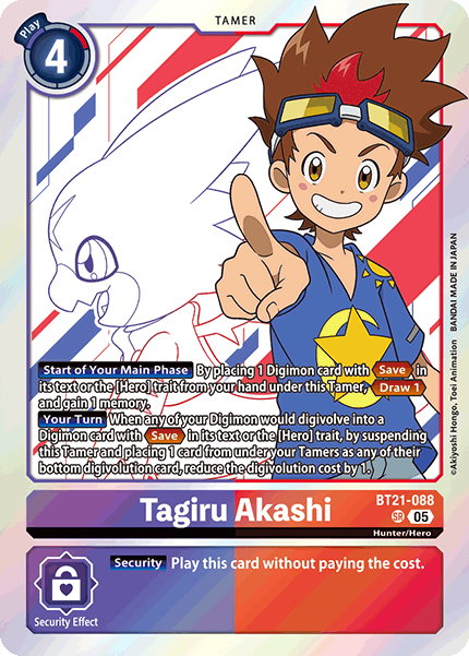 BT21-088, SR, Tagiru Akashi