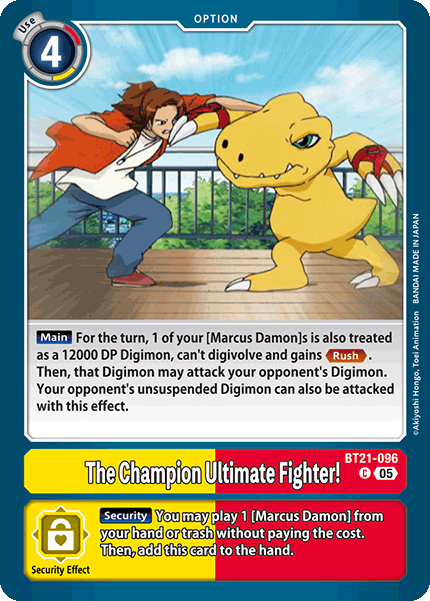 BT21-096, C, The Champion Ultimate Fighter!