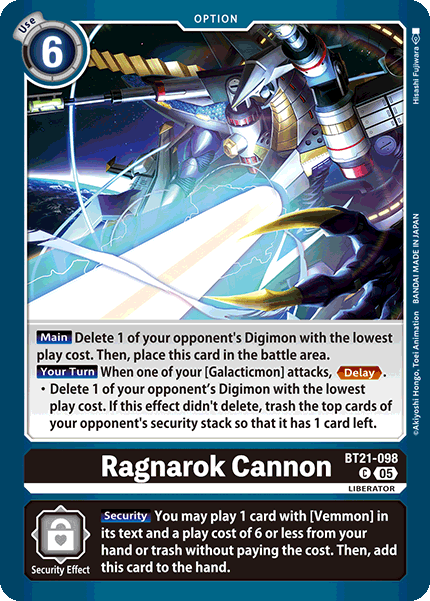 BT21-098, C, Ragnarok Cannon