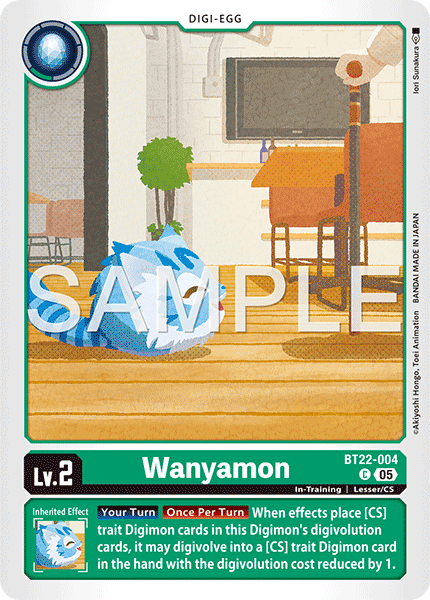 BT22-004, C, Wanyamon