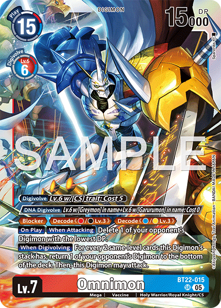 BT22-015, SR, Omnimon
