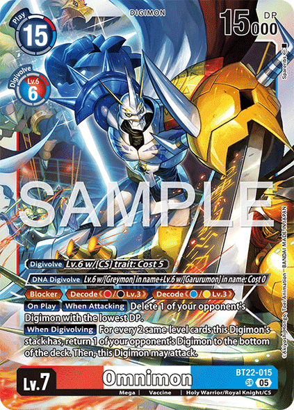 BT22-015, SR, Omnimon