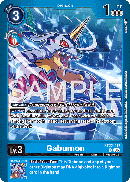 BT22-017, UC, Gabumon (LM08 Reprint)