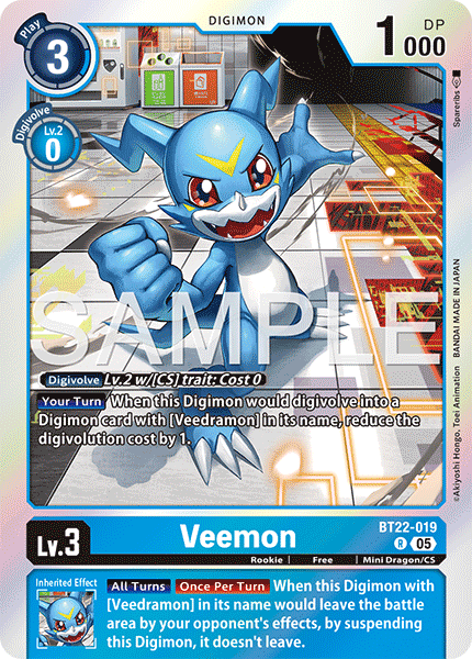 BT22-019, R, Veemon