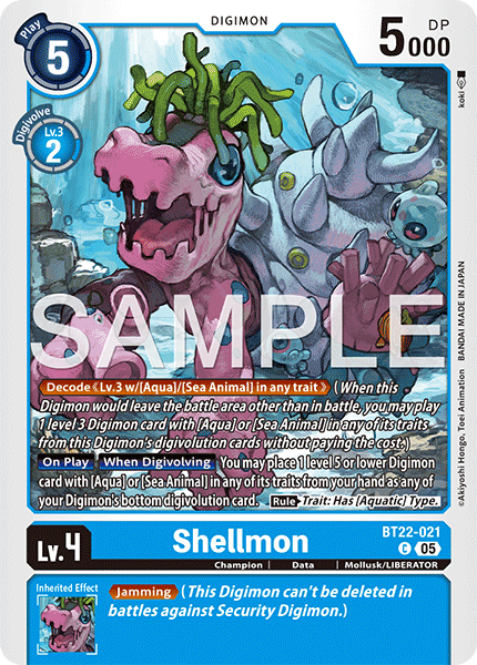 BT22-021, C, Shellmon
