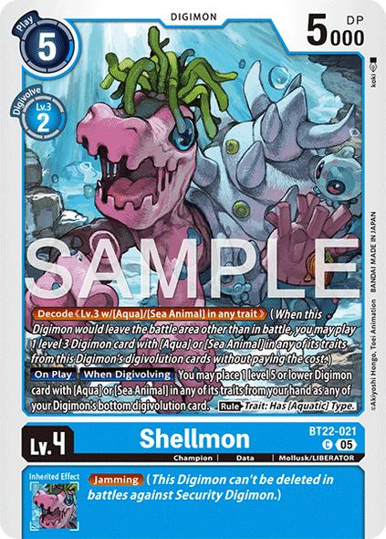 BT22-021, C, Shellmon