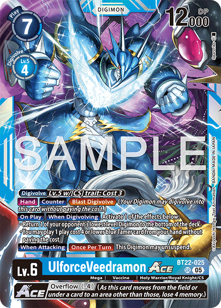 BT22-025, SR, UlforceVeedramon ACE