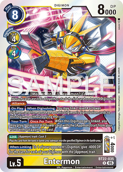 BT22-035, R, Entermon