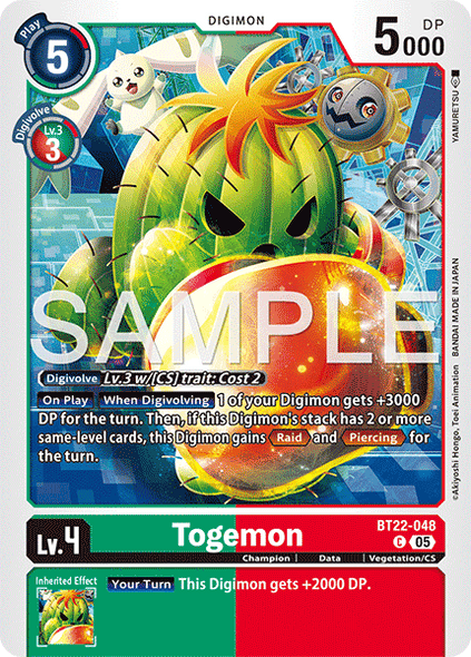 BT22-048, C, Togemon