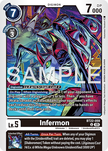 BT22-059, UC, Infermon