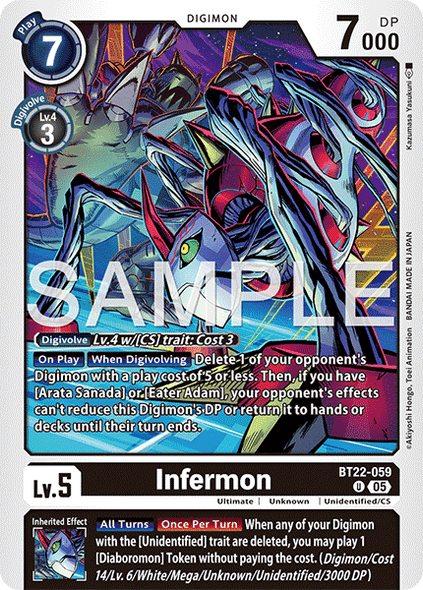 BT22-059, UC, Infermon