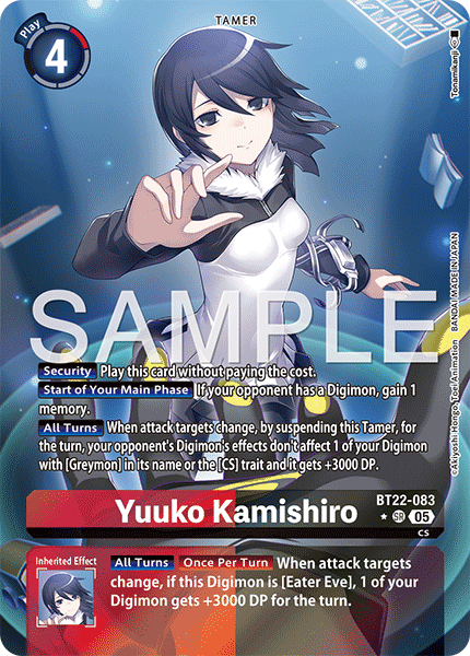 BT22-083, SR, Yuuko Kamishiro (Alternate Art)
