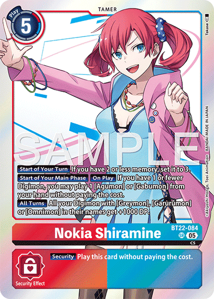 BT22-084, SR, Nokia Shiramine