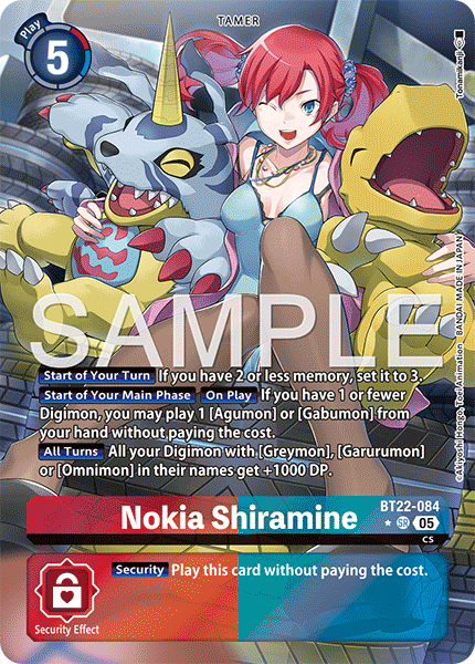 BT22-084, SR, Nokia Shiramine (Alternate Art)