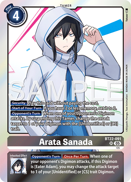 BT22-091, SR, Arata Sanada
