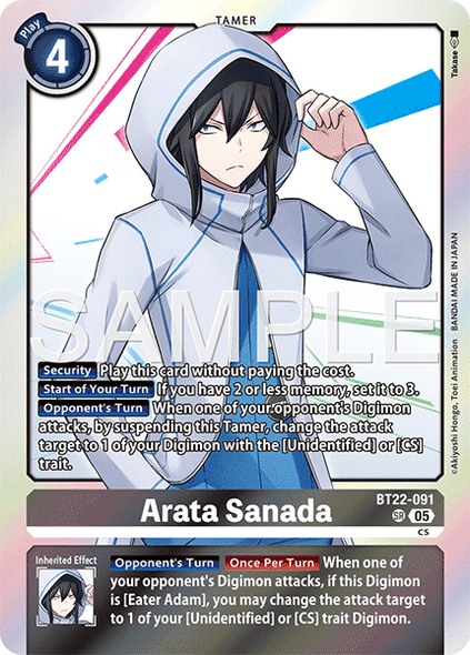BT22-091, SR, Arata Sanada