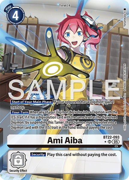 BT22-093, SR, Ami Aiba (Alternate Art)