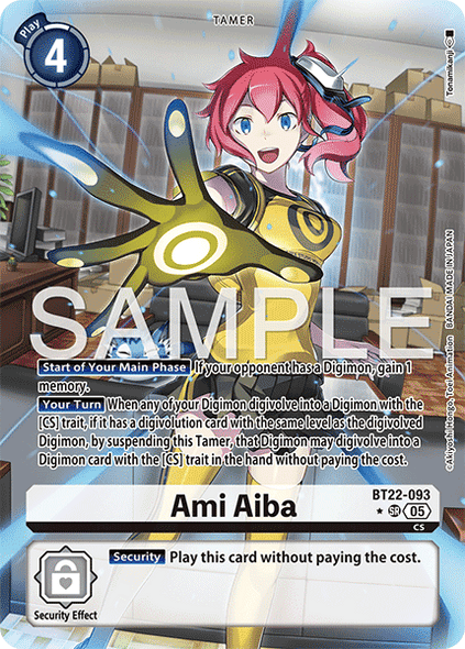 BT22-093, SR, Ami Aiba (Alternate Art)