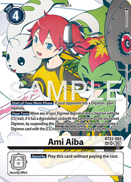 BT22-093, SR, Ami Aiba (Special Rare)