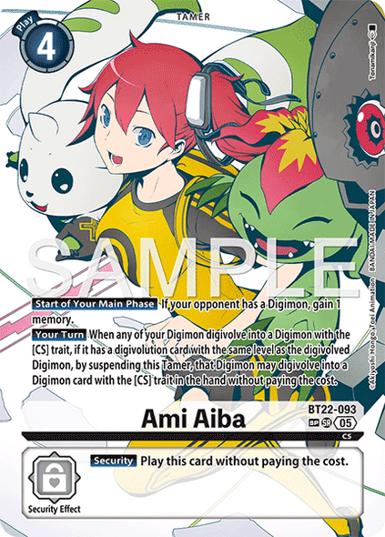 BT22-093, SR, Ami Aiba (Special Rare)