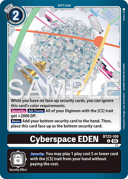 BT22-100, C, Cyberspace EDEN