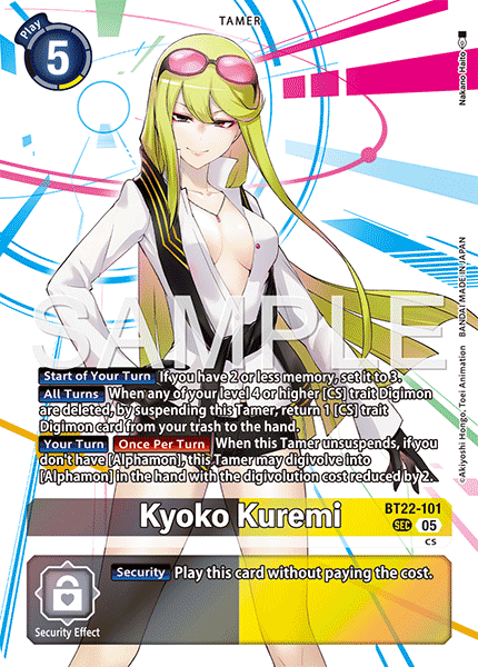 BT22-101, SEC, Kyoko Kuremi