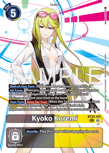 BT22-101, SEC, Kyoko Kuremi