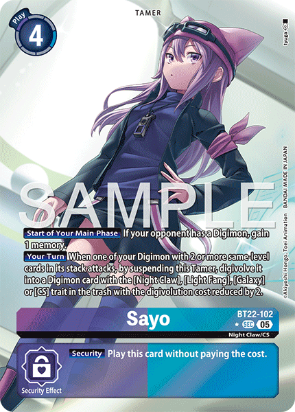 BT22-102, SEC, Sayo (Alternate Art)