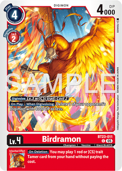 BT23-011, C, Birdramon