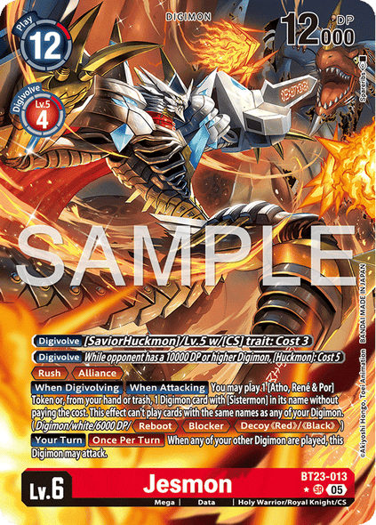 BT23-013, SR, Jesmon (Alternate Art)