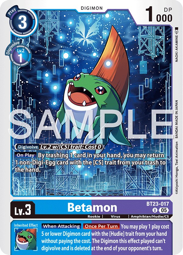 BT23-017, U, Betamon