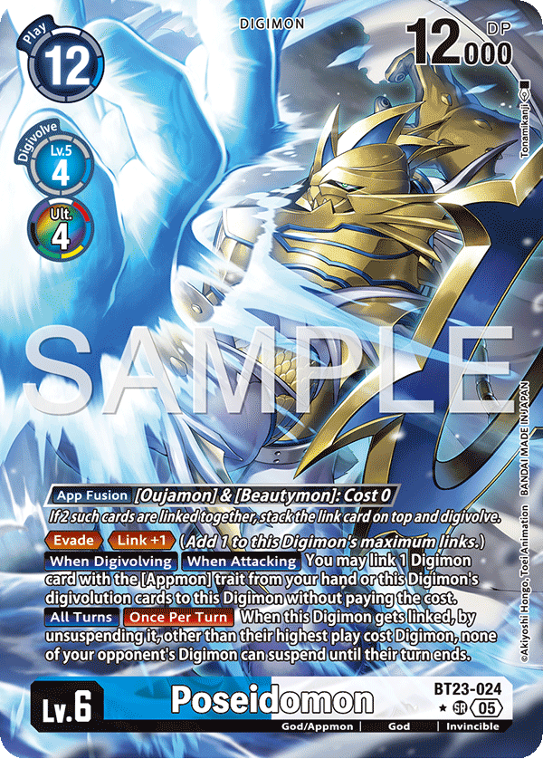 BT23-024, SR, Poseidomon (Alternate Art)