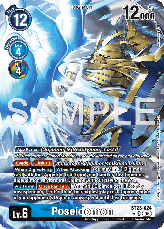 BT23-024, SR, Poseidomon (Alternate Art)