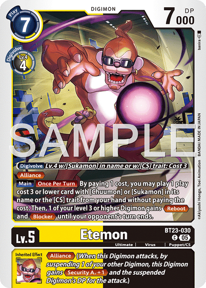 BT23-030, C, Etemon