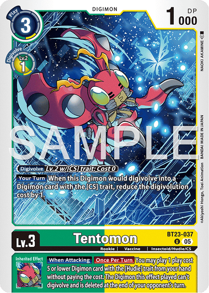 BT23-037, U, Tentomon