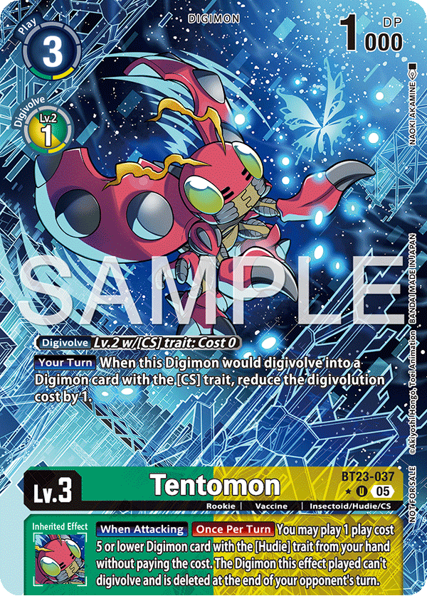 BT23-037, U, Tentomon (BT23 Box Topper)