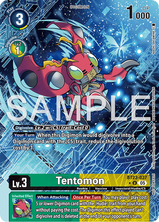 BT23-037, U, Tentomon (BT23 Box Topper)