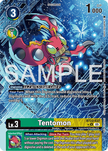 BT23-037, U, Tentomon (BT23 Box Topper)