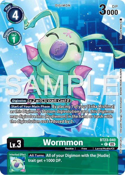 BT23-040, C, Wormmon (BT23 Box Topper)