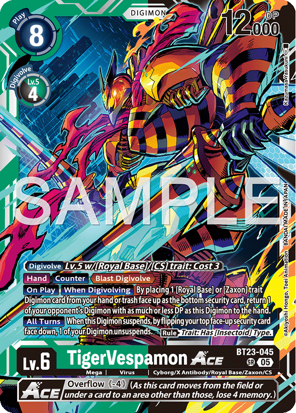 BT23-045, SR, TigerVespamon ACE