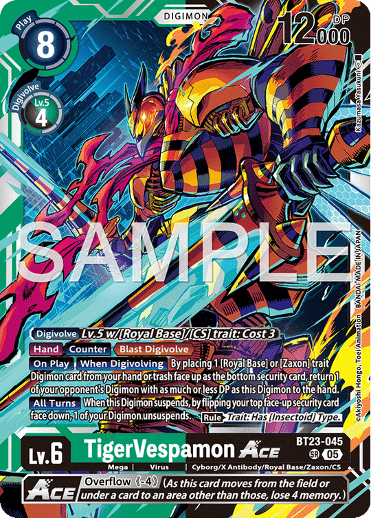 BT23-045, SR, TigerVespamon ACE