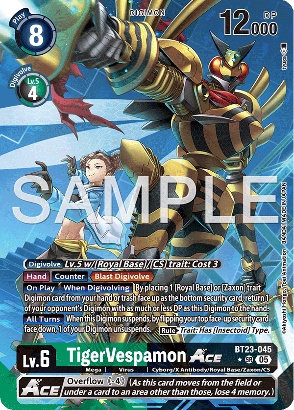 BT23-045, SR, TigerVespamon ACE (Alternate Art)