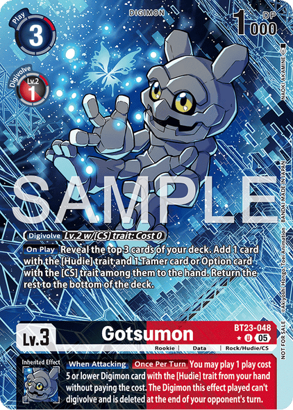 BT23-048, U, Gotsumon (BT23 Box Topper)