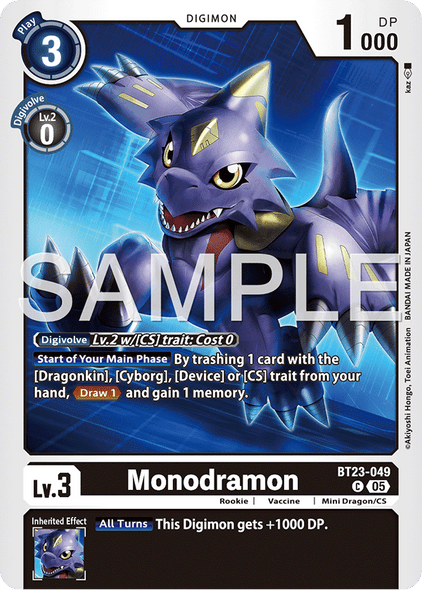 BT23-049, C, Monodramon